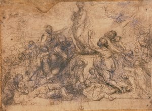 金星の崇拝のための研究、1490年から1517年頃（木炭） 作： Fra 1472 1517 Bartolommeo